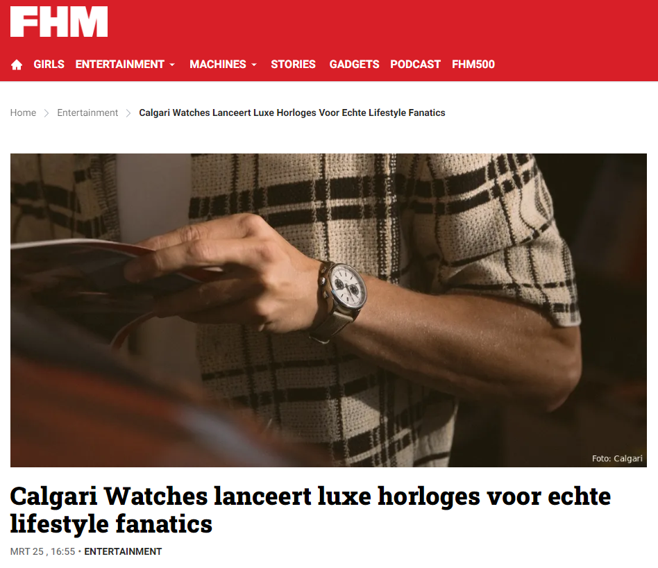 FHM.NL - CALGARI WATCHES LAUNCHES LUXURY WATCHES