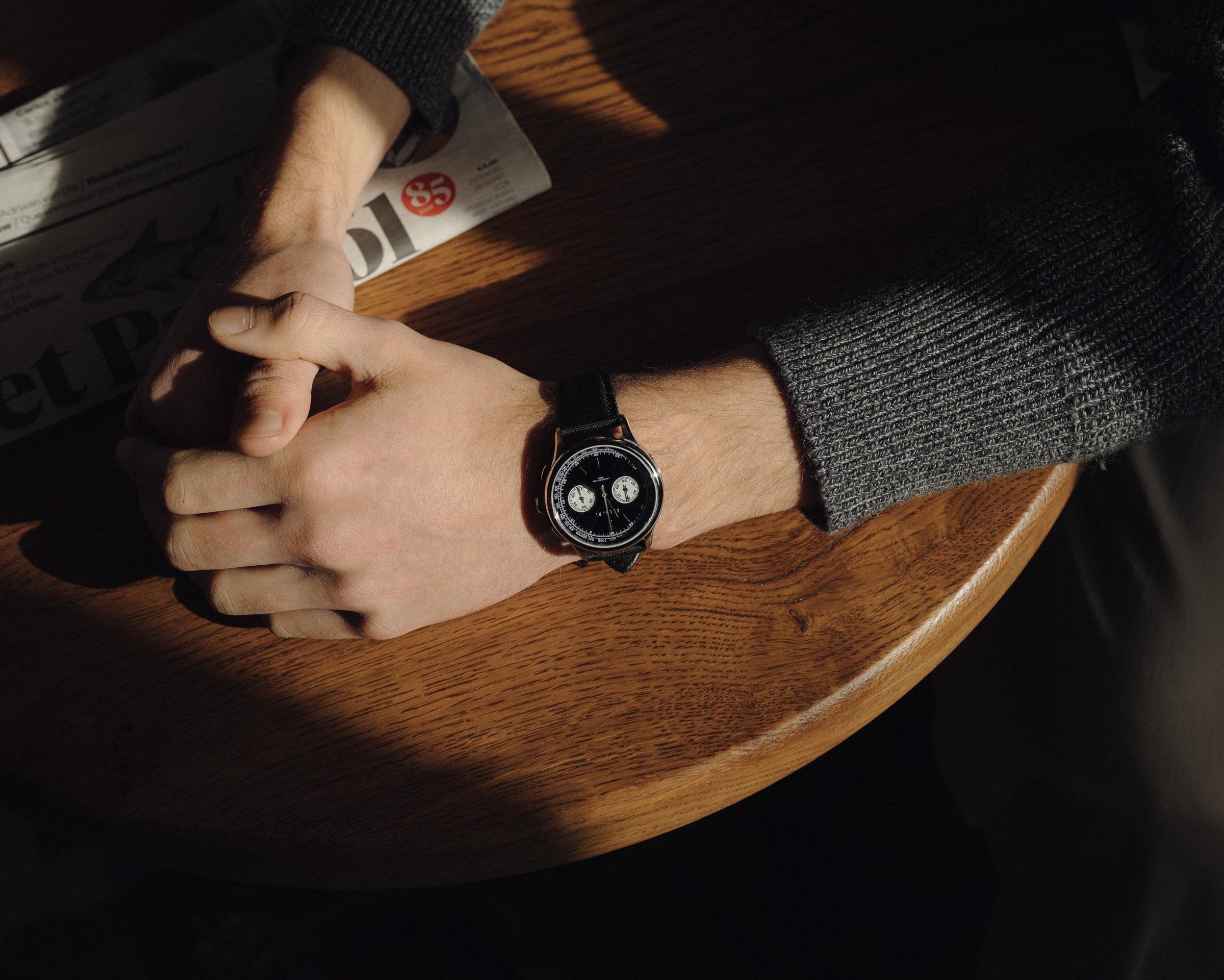 Nero Reverse Panda Chronograph | Calgari – Calgari Watches